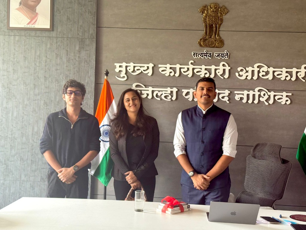MAAY Intelligence team meeting with Mr. Omkar Pawar, CEO of Zilla Parishad, Nashik District